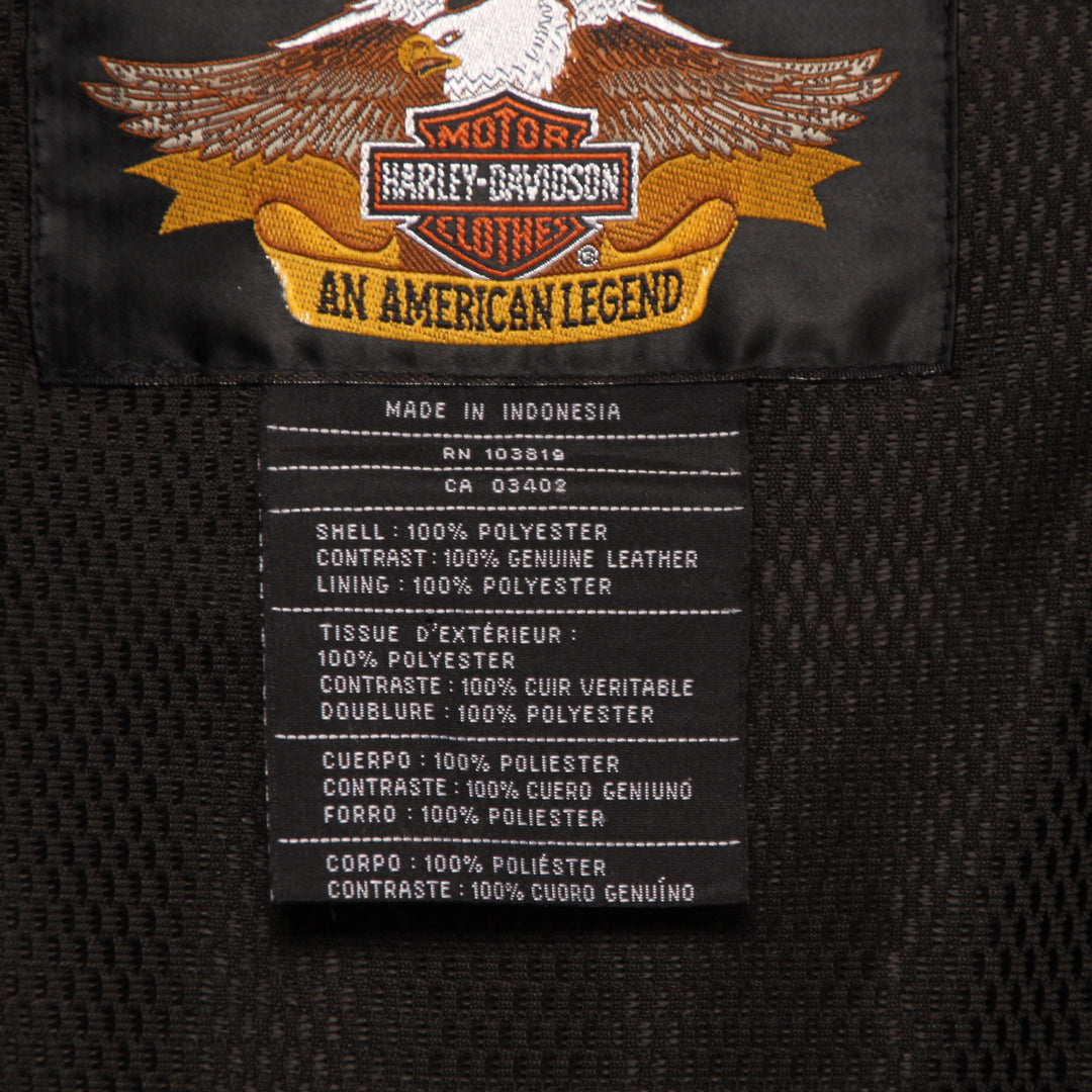 Harley Davidson Giacca da Moto Racing Nera Taglia L Unisex