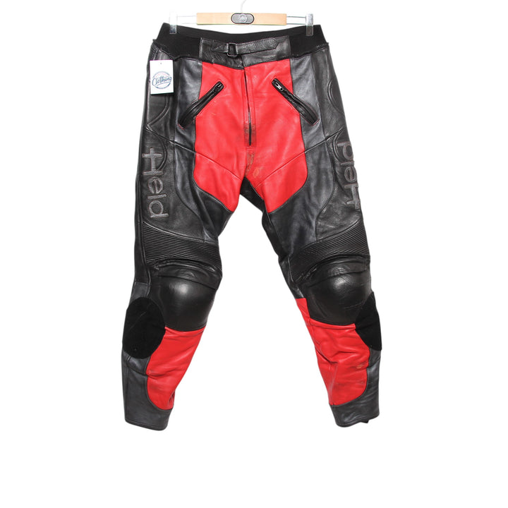 Heros by Held Reacing Pantalone da Moto Touring Vintage Nero e Rosso Taglia 54 Uomo