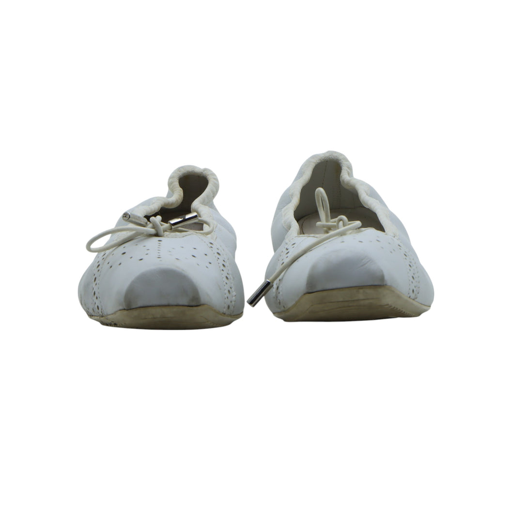 Hogan Ballerina in Pelle Bianca EU 39 Donna