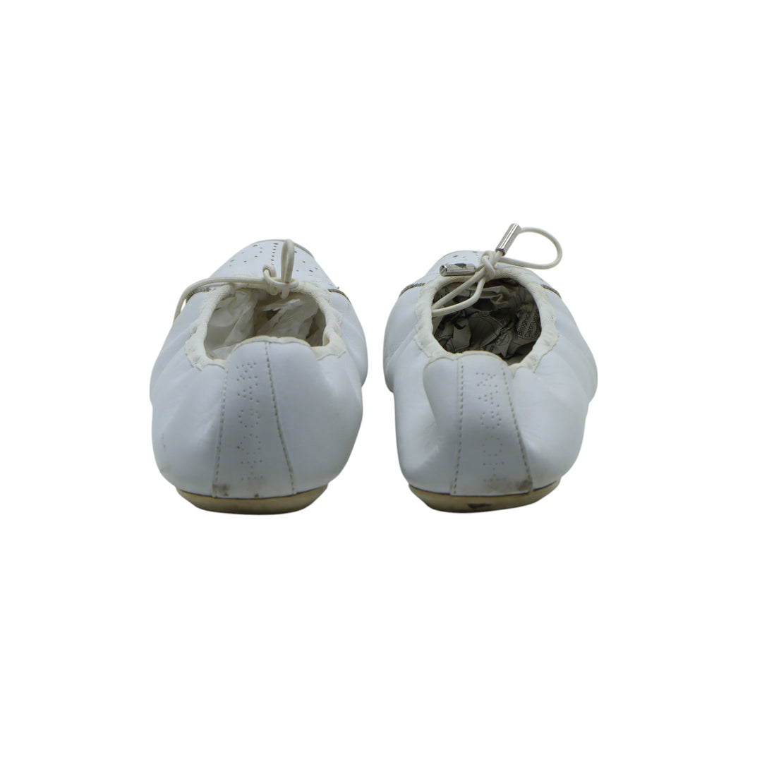Hogan Ballerina in Pelle Bianca EU 39 Donna