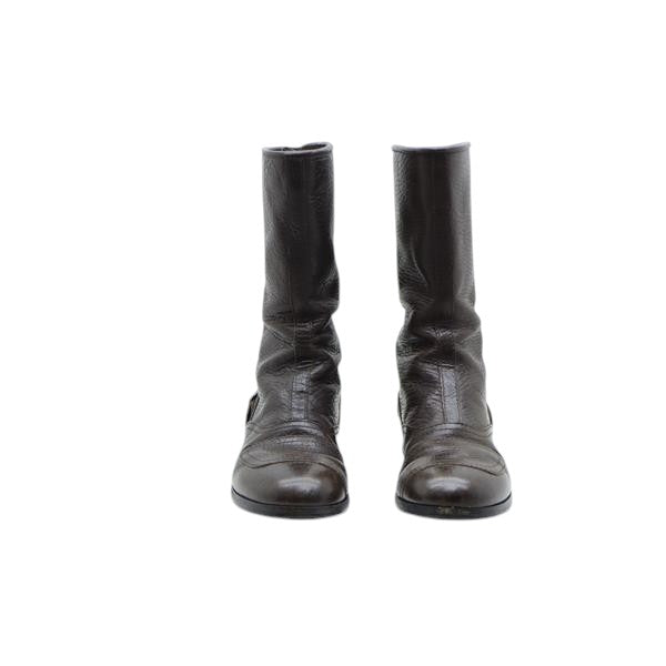 Hogan stivale marrone in pelle numero 39 donna