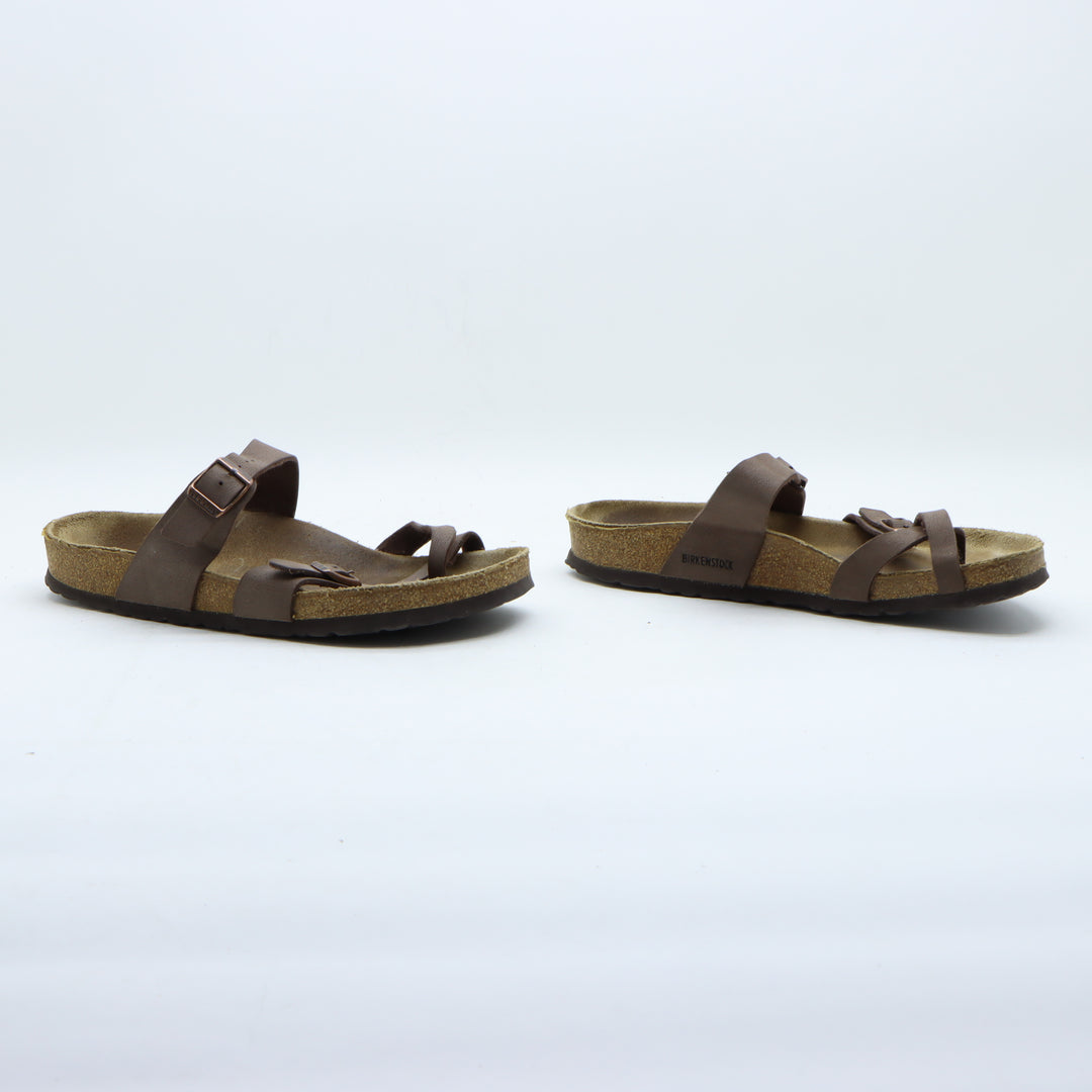 Birkenstock Mayari Ciabatta in Pelle Marrone Eur 41 Unisex