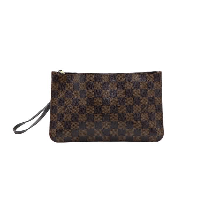 Louis Vuitton Pochette in Pelle Marrone a Scacchi Donna Made in France