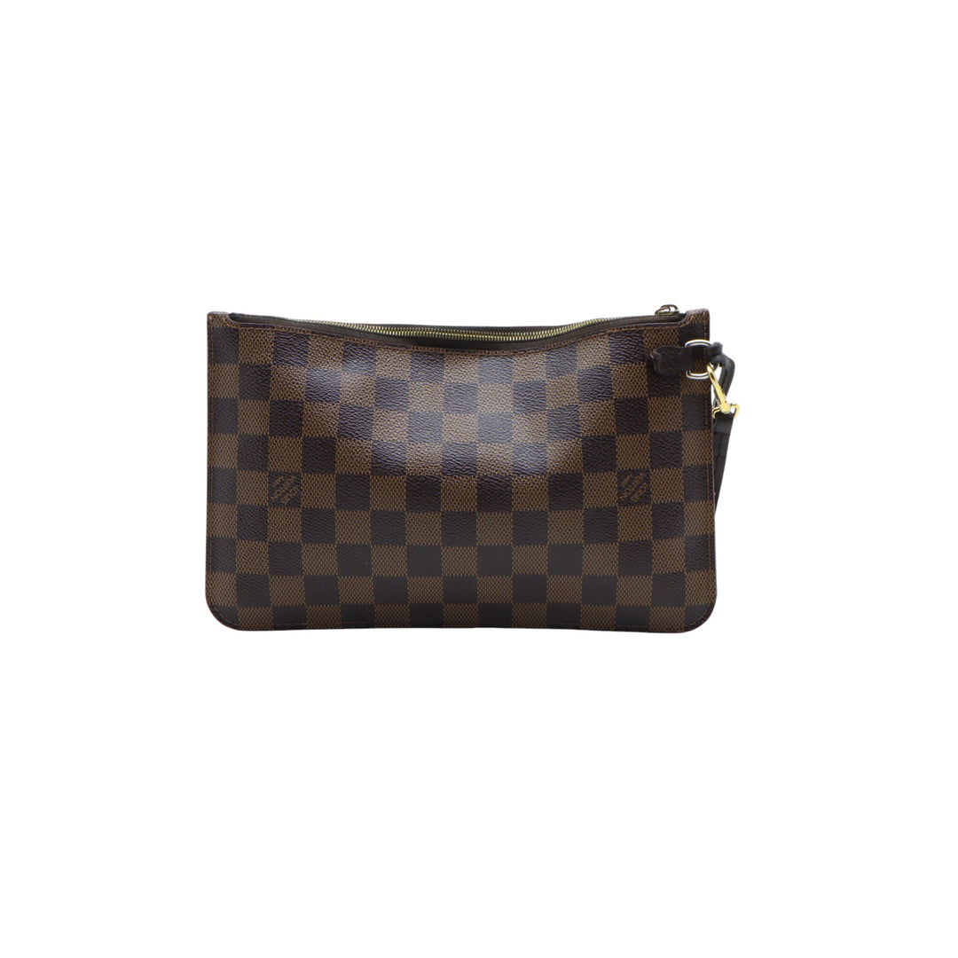 Louis Vuitton Pochette in Pelle Marrone a Scacchi Donna Made in France