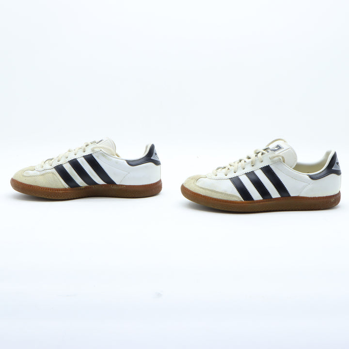 Adidas Universal Sneakers Vintage in Pelle Bianca e Nera Eur 37 Unisex