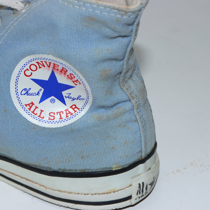 Converse Sneakers Vintage in Tela Celeste EU 41.5 Unisex Made in USA