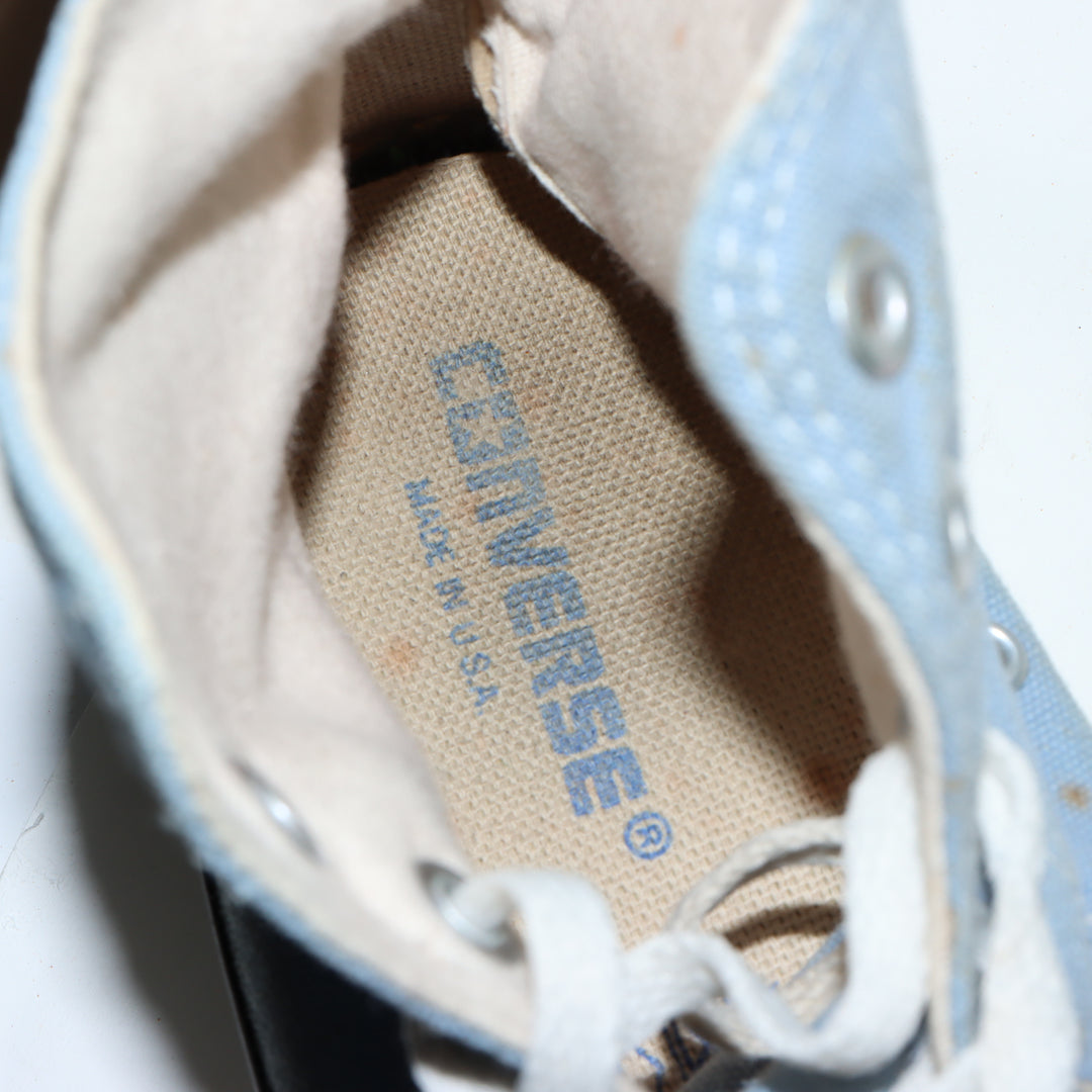 Converse Sneakers Vintage in Tela Celeste EU 41.5 Unisex Made in USA
