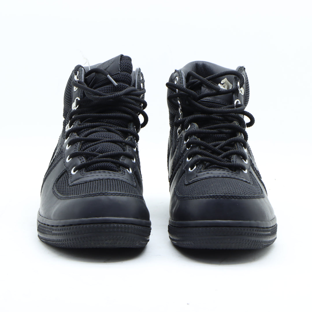 Nike Air Force One Swat Sneakers Nere in Pelle EU 46 Uomo