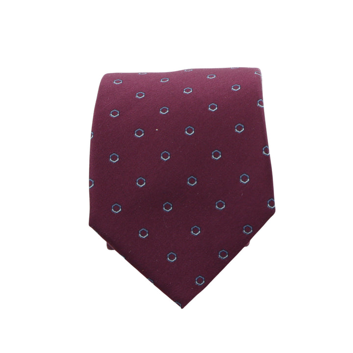 Peter Keen Cravatta Bordeaux in Seta Uomo