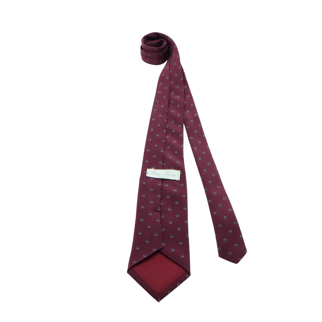 Peter Keen Cravatta Bordeaux in Seta Uomo