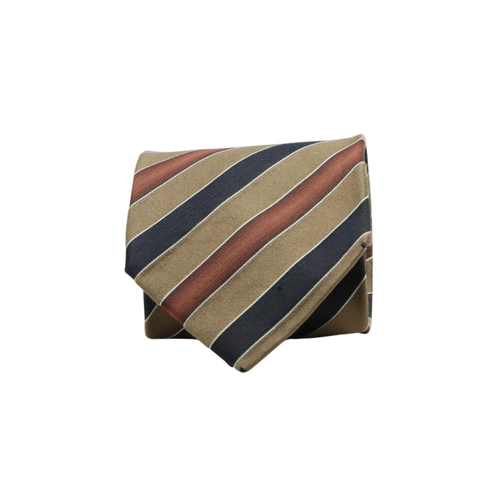 Hugo Boss Cravatta Multicolore a Righe in Seta Uomo