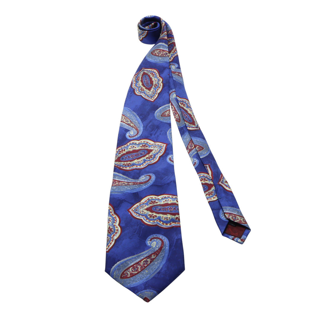 Joop Cravatta Blu con Fantasia in Seta Uomo