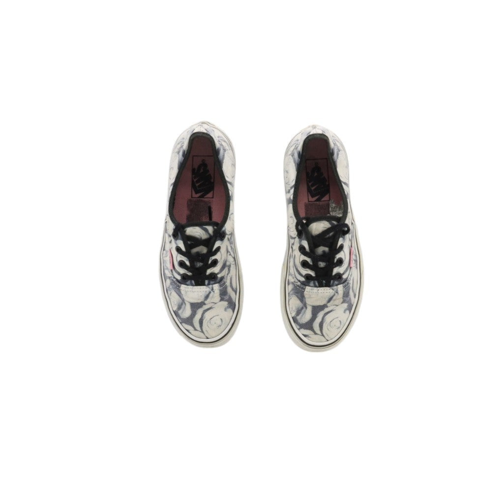 Vans Authentic Basse Nero con Rose Eur 36 Unisex