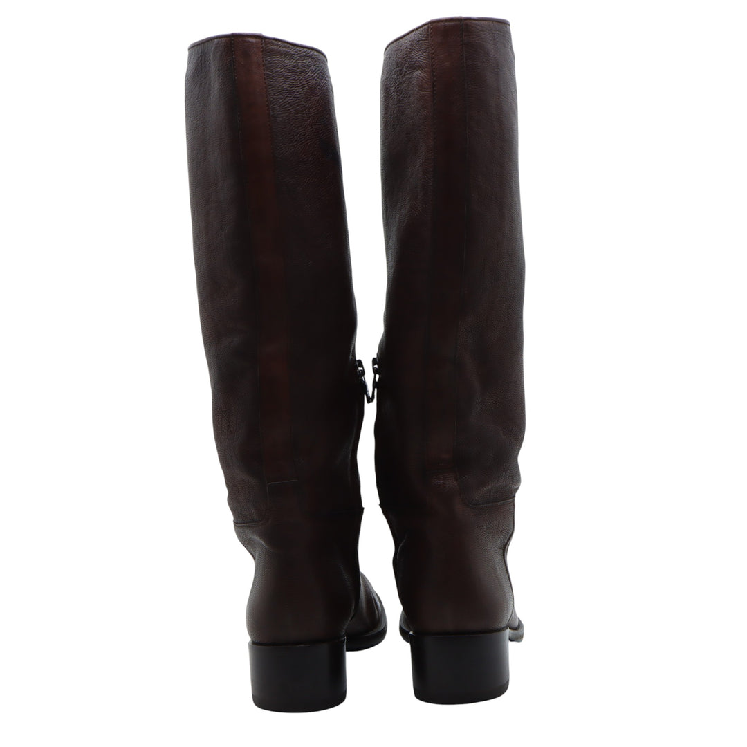 Prada Stivale in Pelle Marrone EU 38.5 Donna