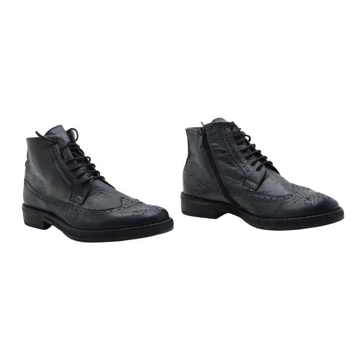 Mercanti Fiorentini Scarpa in Pelle Grigio EU 43 Uomo