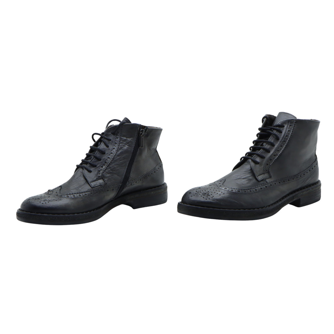 Mercanti Fiorentini Scarpa in Pelle Grigio EU 43 Uomo