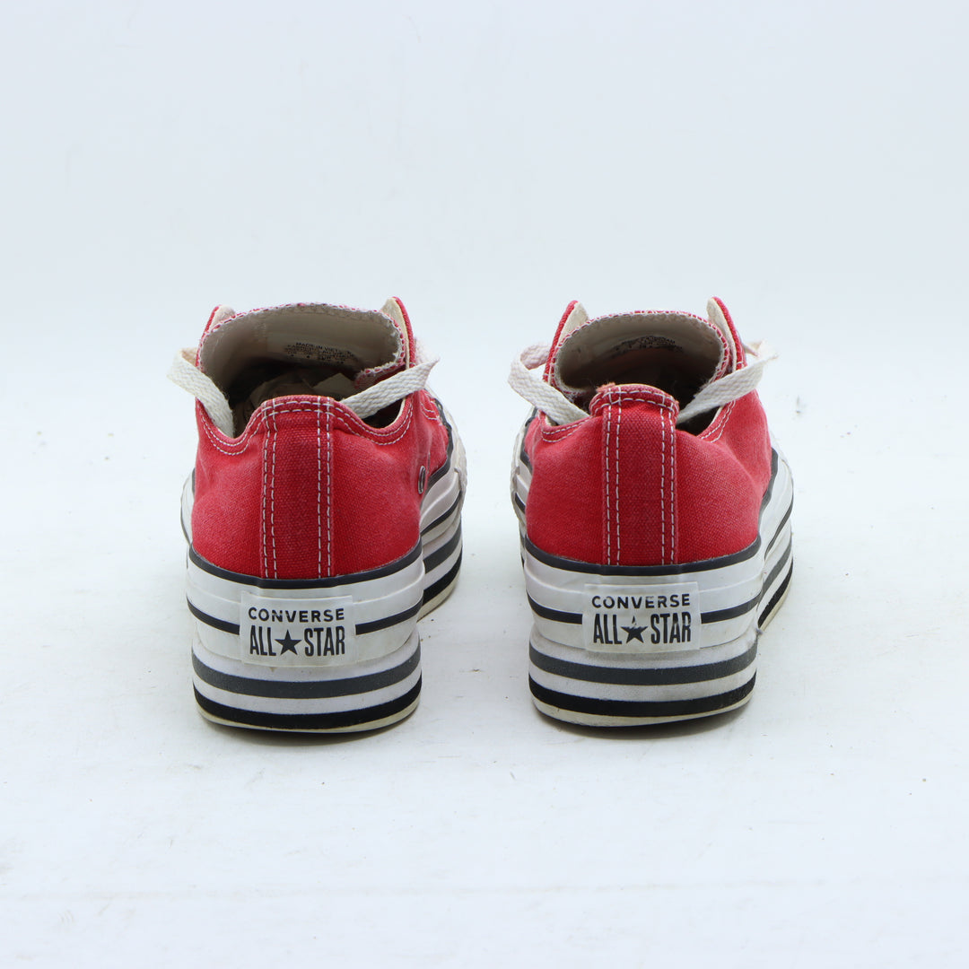 Converse Sneakers Platform Rossa in Tela EU 36.5 Donna