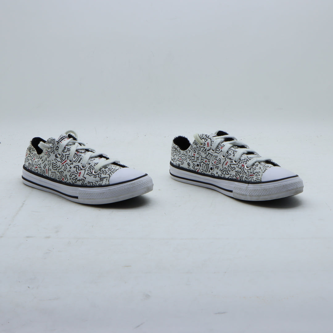 Converse Sneakers Bianca in Tela EU 33 Bambino