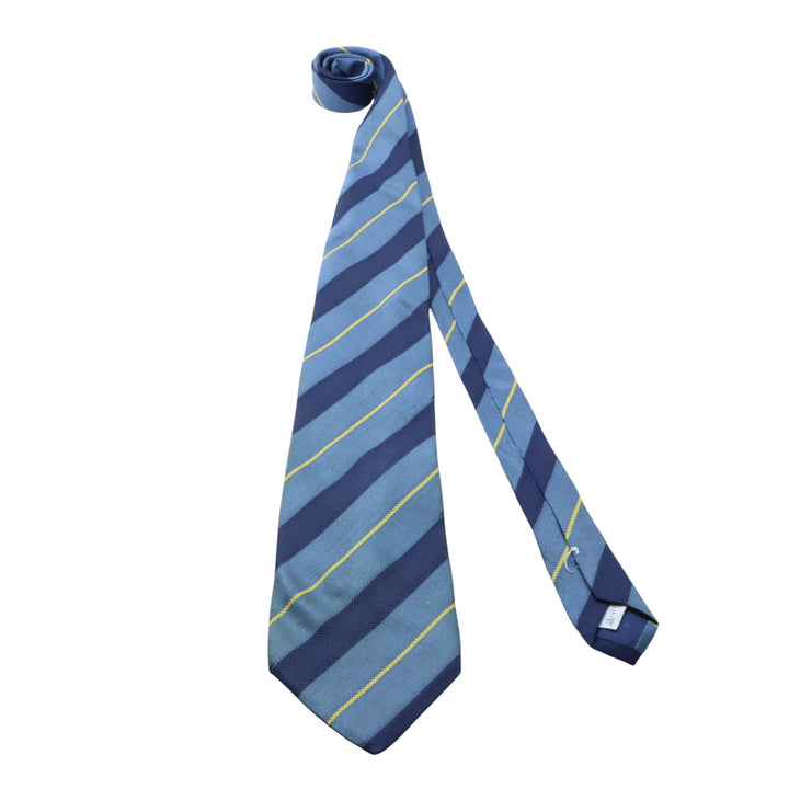Givenchy Cravatta Blu con Fantasia in Seta Uomo