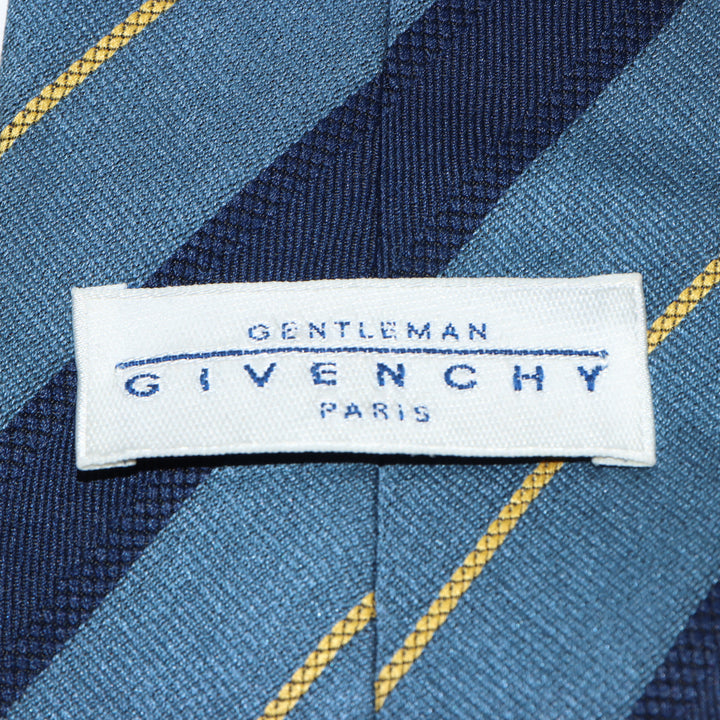 Givenchy Cravatta Blu con Fantasia in Seta Uomo