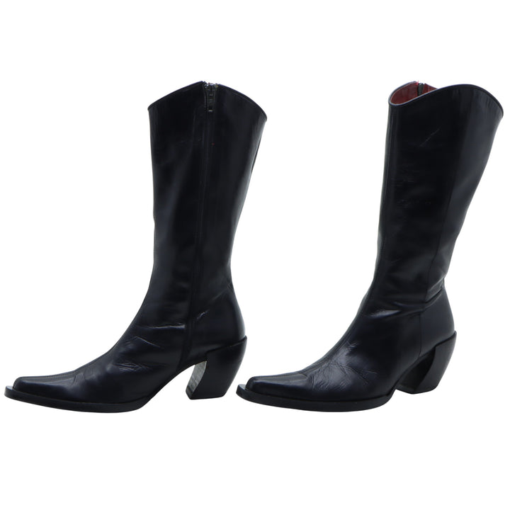 Stivale Nero in Pelle Eu 39 Donna