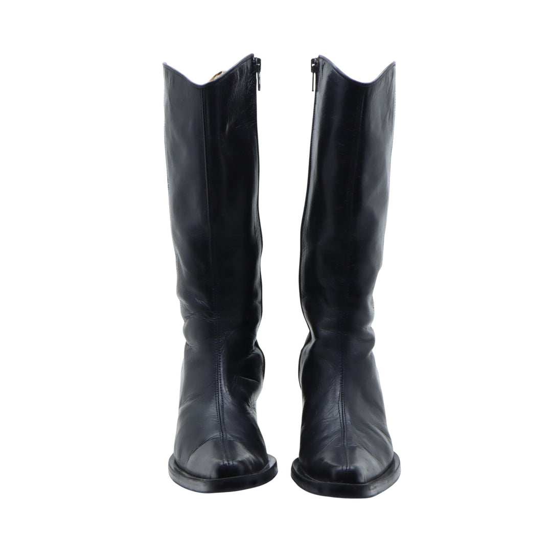 Stivale Nero in Pelle Eu 39 Donna