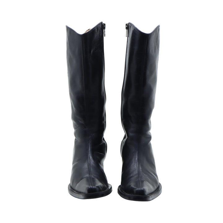 Stivale Nero in Pelle Eu 39 Donna