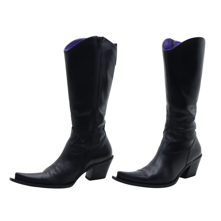 Gaia D'Este Stivale Nero in Pelle Eu 37.5 Donna