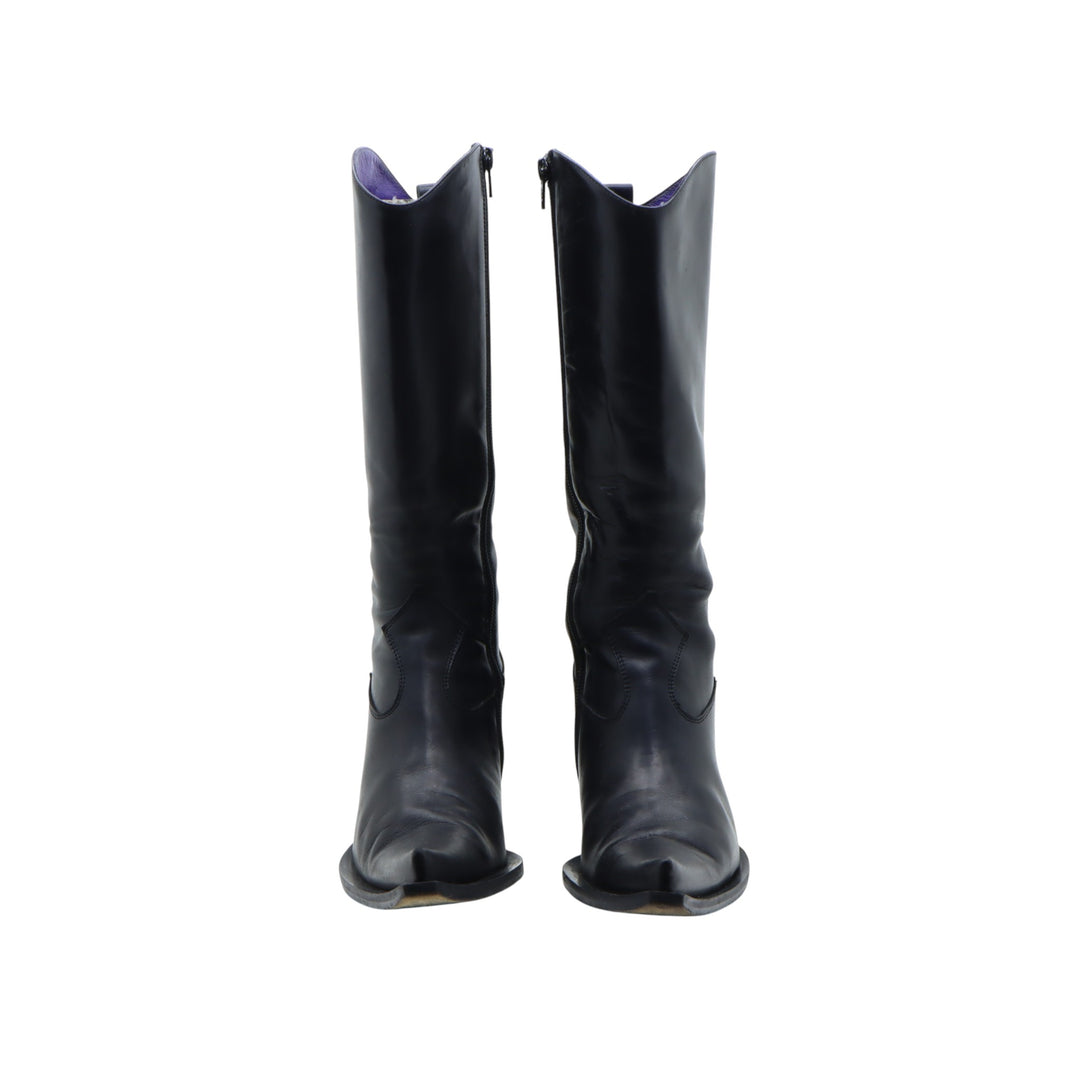 Gaia D'Este Stivale Nero in Pelle Eu 37.5 Donna