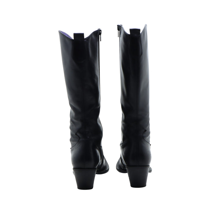 Gaia D'Este Stivale Nero in Pelle Eu 37.5 Donna