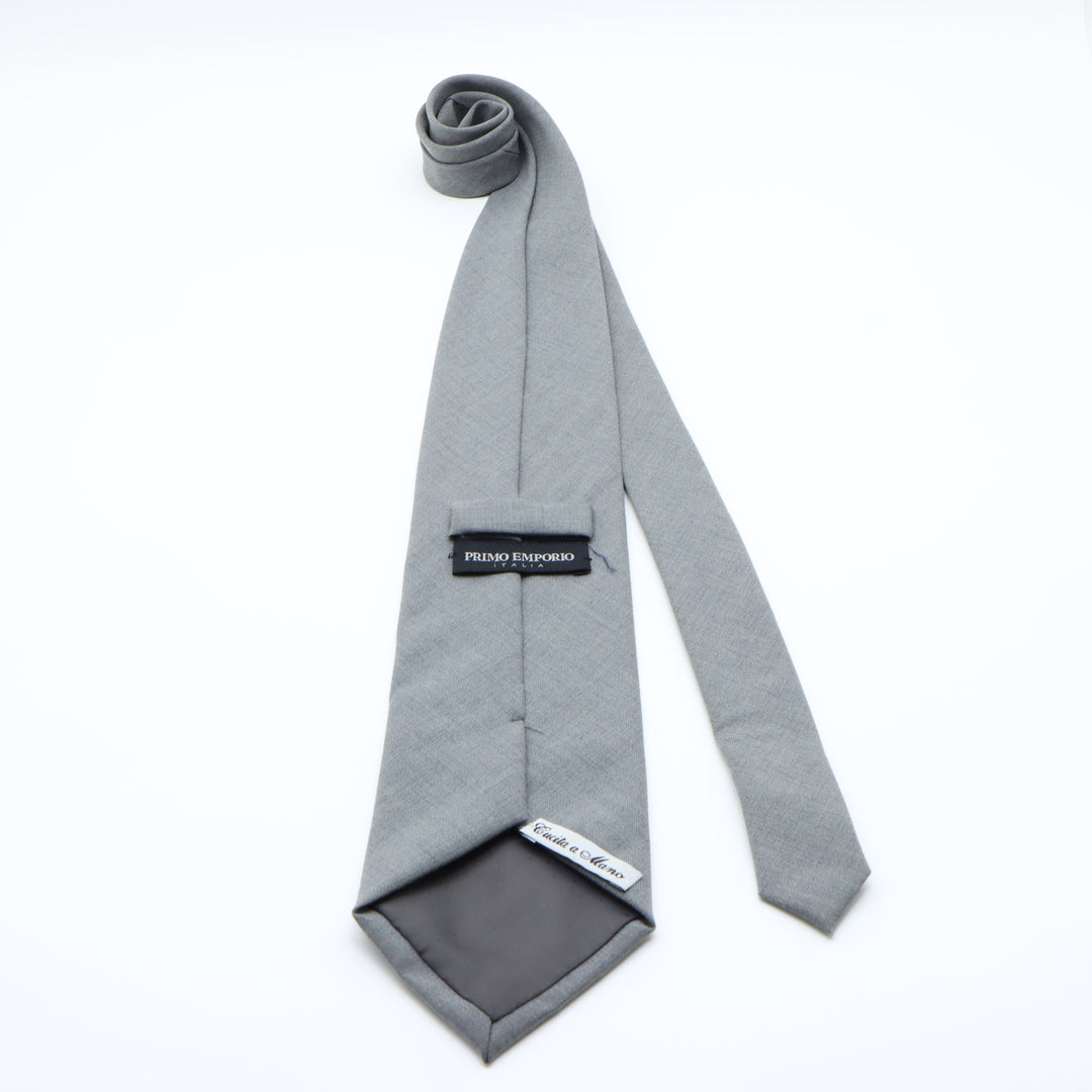 Primo Emporio Cravatta Grigia in Cotone Uomo
