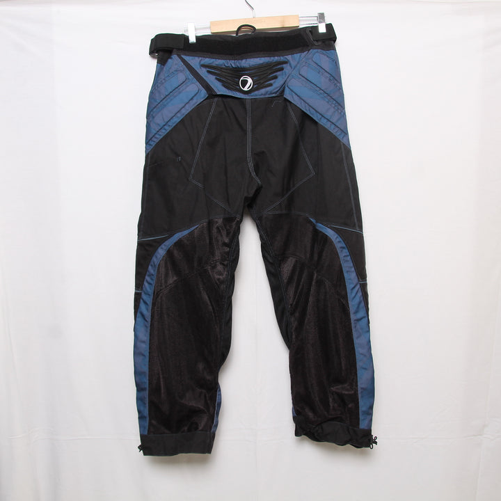 Dye Pantalone da Motocross Nero e Blu Taglia L Uomo