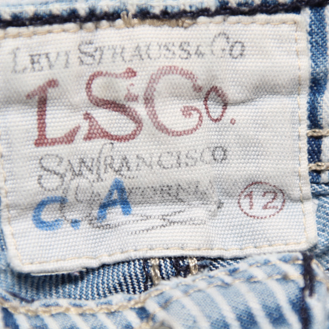 Levi's Shorts di Jeans Denim 12 Anni Bambina