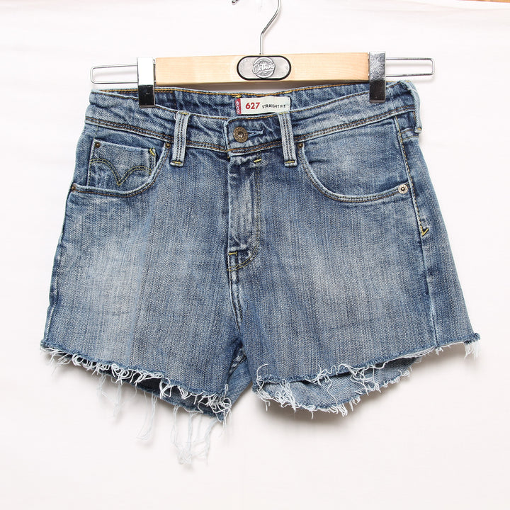 Levi's 627 Shorts di Jeans Denim Taglia W28 Donna