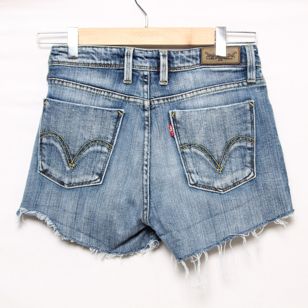 Levi's 627 Shorts di Jeans Denim Taglia W28 Donna
