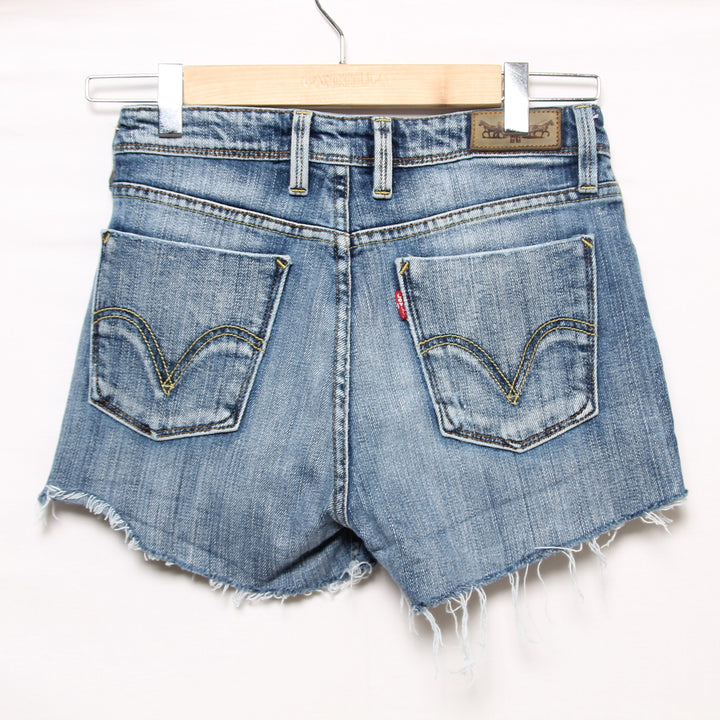 Levi's 627 Shorts di Jeans Denim Taglia W28 Donna