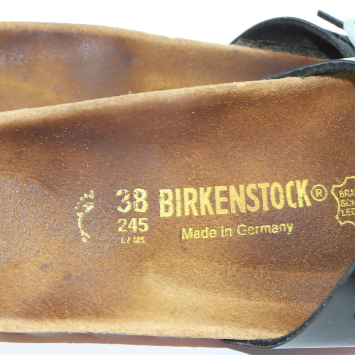 Birkenstock Madrid Sandalo Nero in Birko Flor EU 38 Donna