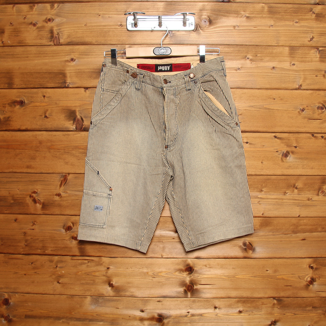 Jaggy Bermuda Rivettato Vintage Azzurro e Beige W31 Uomo