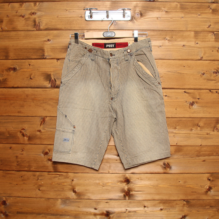 Jaggy Bermuda Rivettato Vintage Azzurro e Beige W31 Uomo