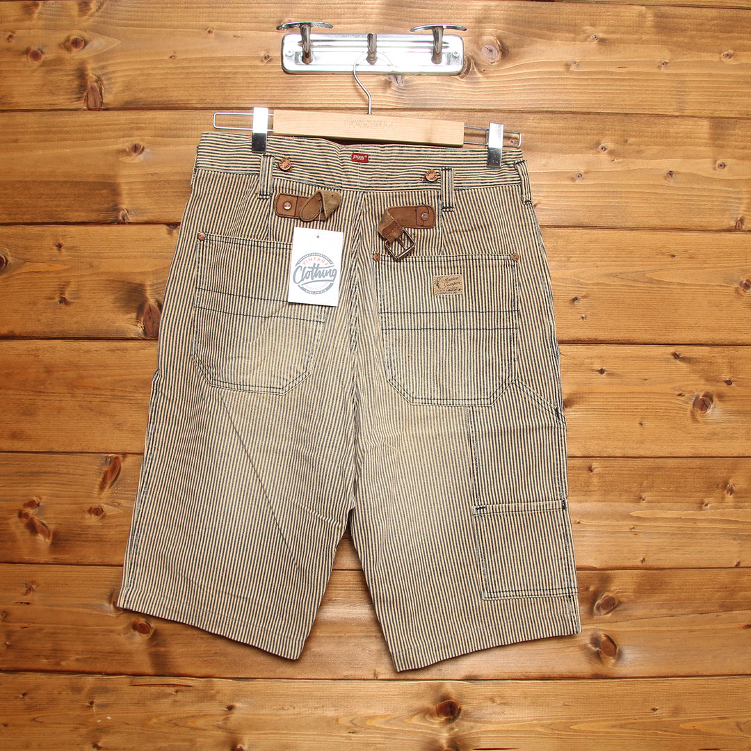 Jaggy Bermuda Rivettato Vintage Azzurro e Beige W31 Uomo