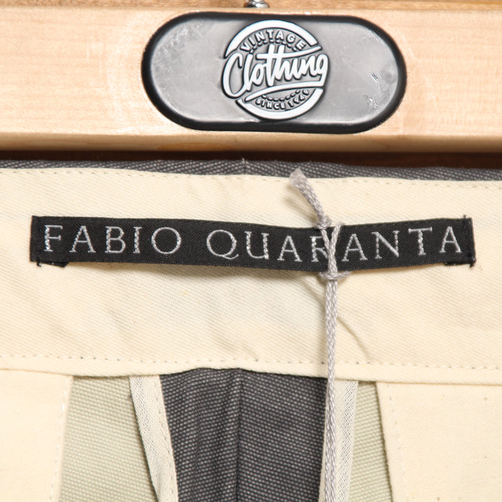 Fabio Quaranta Bermuda Grigio Uomo Deadstock w/Tags