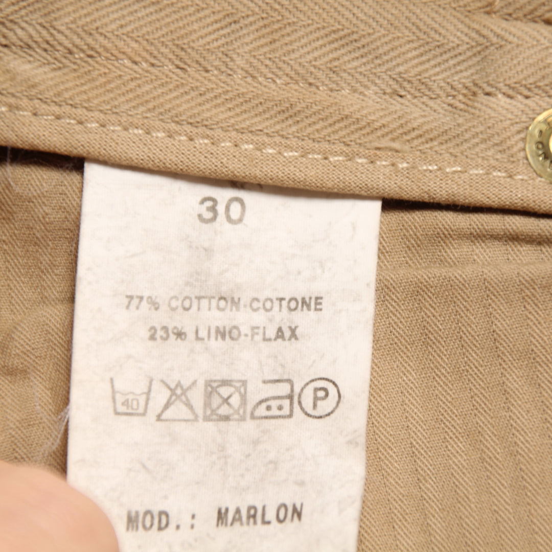 Jaggy Bermuda Cargo Rivettato Marrone W30 Uomo Deadstock w/Tags