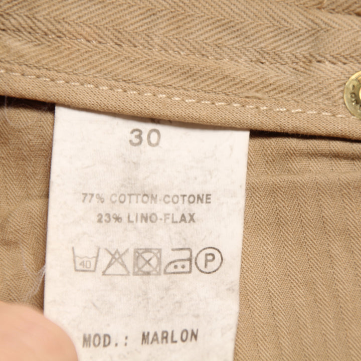 Jaggy Bermuda Cargo Rivettato Marrone W30 Uomo Deadstock w/Tags