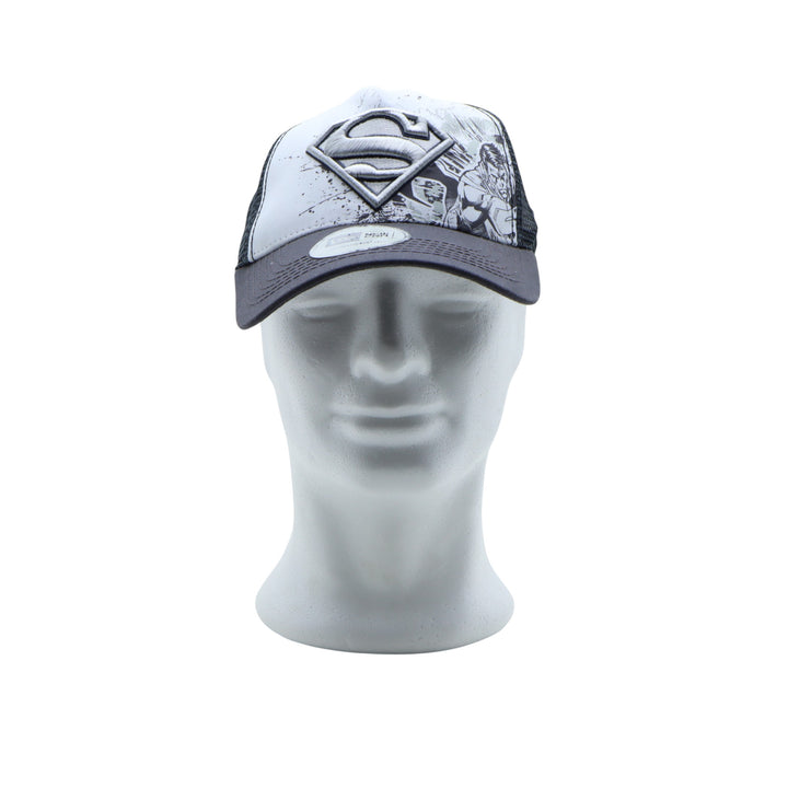 New Era Superman Cappello Grigio e Bianco Unisex