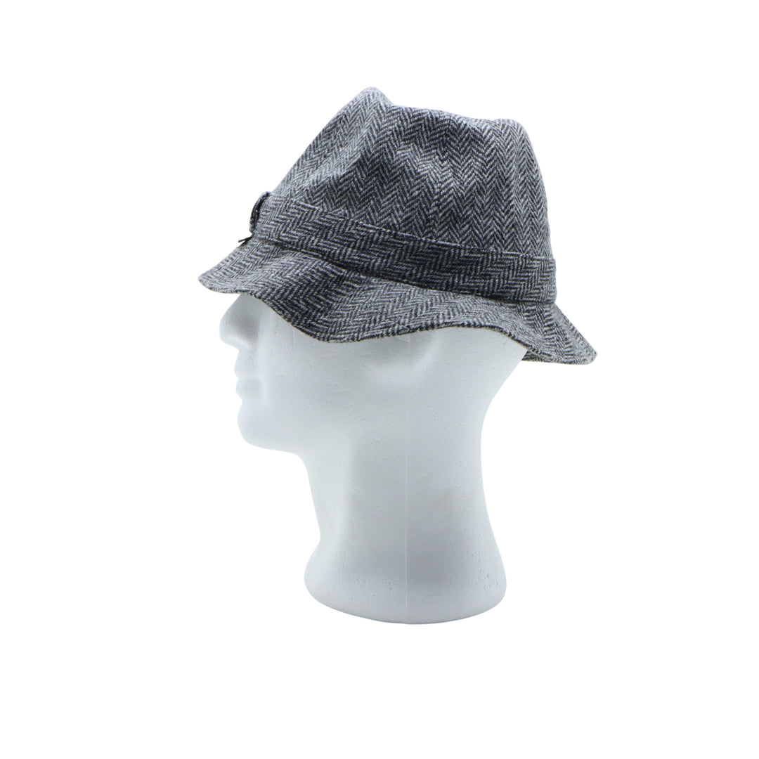 Borsallino Cappello in Pura Lana Grigio Donna