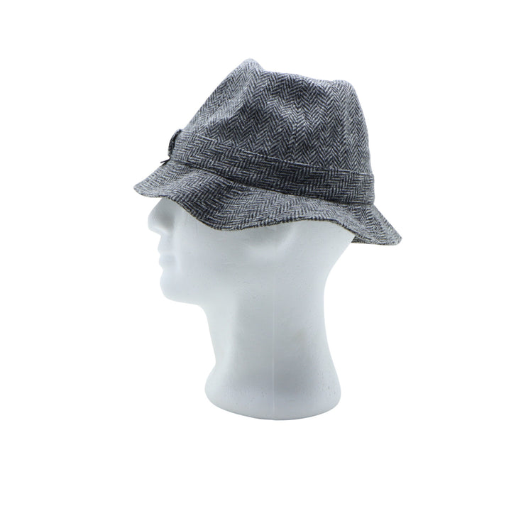 Borsallino Cappello in Pura Lana Grigio Donna