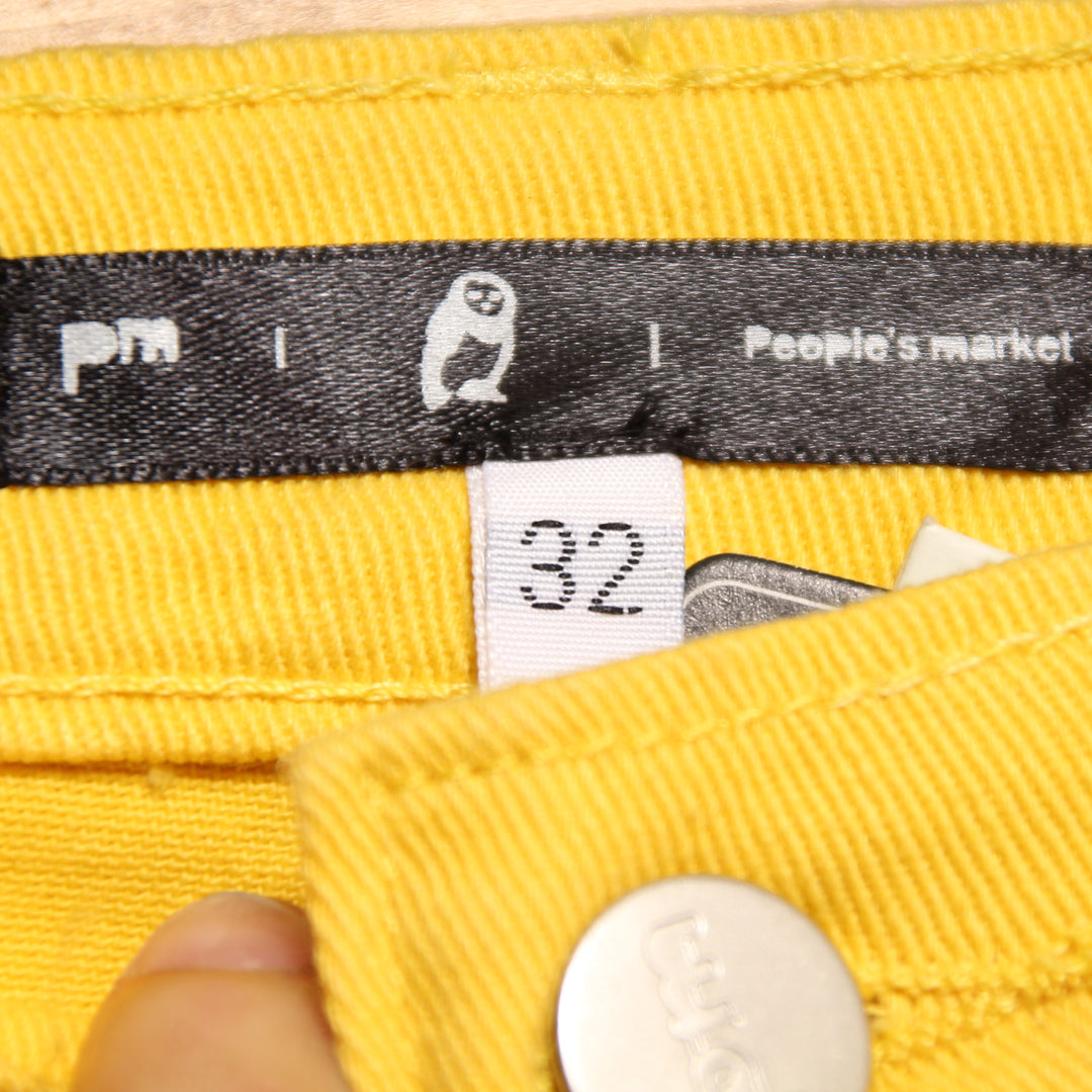 People's Market Pantalone Skinny Gialla W32 Donna Deadstock w/Tags