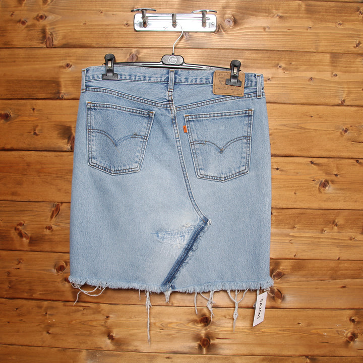 Levi's Orange Tab Gonna di Jeans Custom Denim W38 Donna