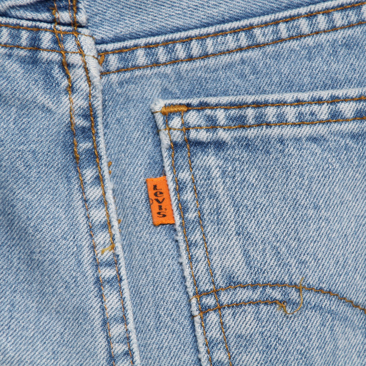 Levi's Orange Tab Gonna di Jeans Custom Denim W38 Donna