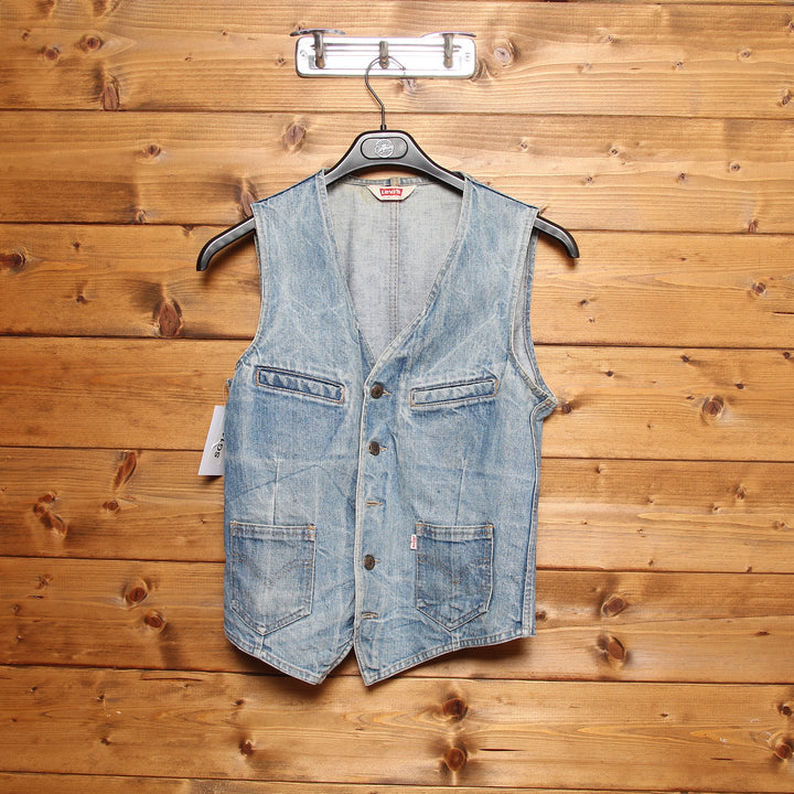 Levi's Gilet di Jeans Denim Taglia 38 Unisex